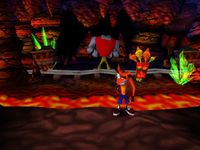 une photo d'Ã©cran de Crash Bandicoot sur Sony Playstation